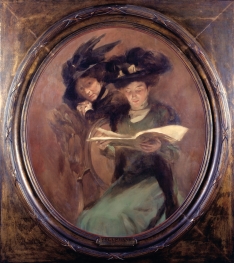 Retrato de Ida Bordalo Pinheiro e Virgínia Lopes de Mendonça