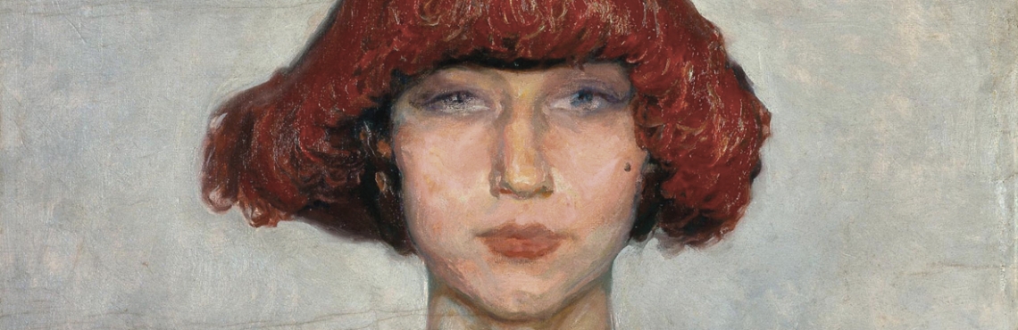 A blusa azul, oil on canvas, a. 1920